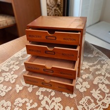 4 Drawer Wooden Jewellery Or