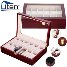 3/6/10/12 Grids Wooden Watch