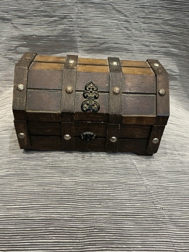 Vintage wooden treasure chest - vintage,