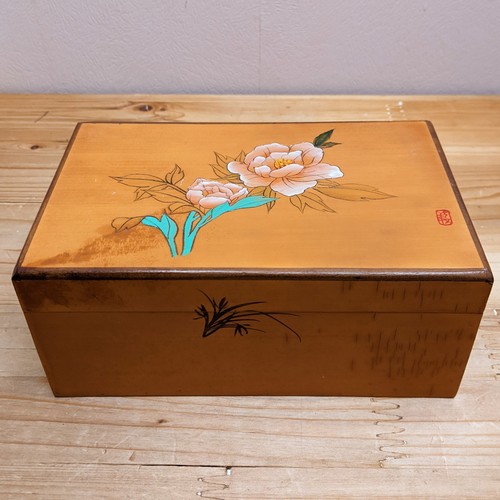 Vintage chinese wooden box - vintage,