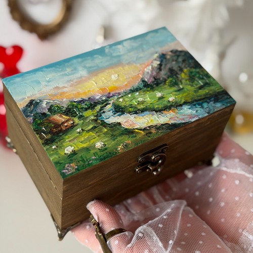 Landscape hand painted - landscape, hand-painted