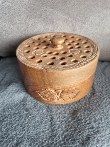 Vintage hand carved wooden - hand-carved,