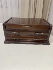 Vintage Wooden Jewelry Chest