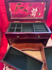 Vintage Wooden Jewellery Box