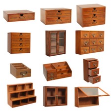 Vintage Wooden Desktop Storage