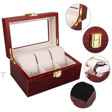 Wooden 3 Grids Watch Box