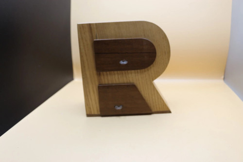 Shaped wooden jewelry box - wooden,